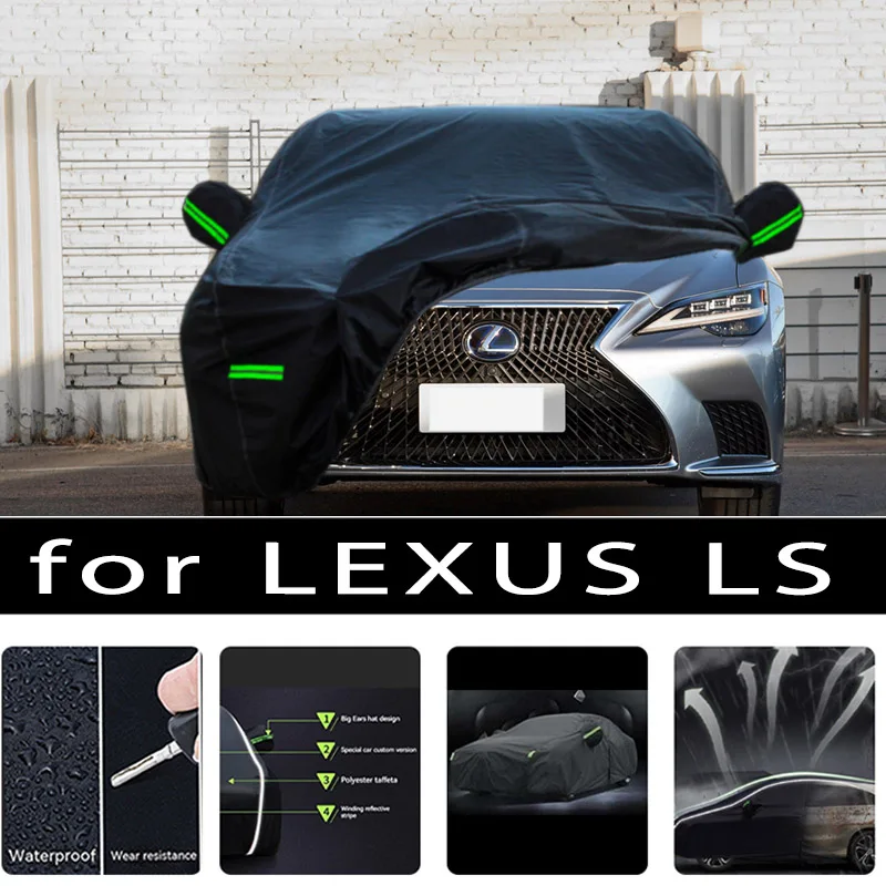 Для-lexus-ls-наружная-защита-полные-автомобильные-Чехлы-снежный-чехол-Солнцезащитный-водонепроницаемый-пыленепроницаемый-внешний-автомобильный-аксессуар