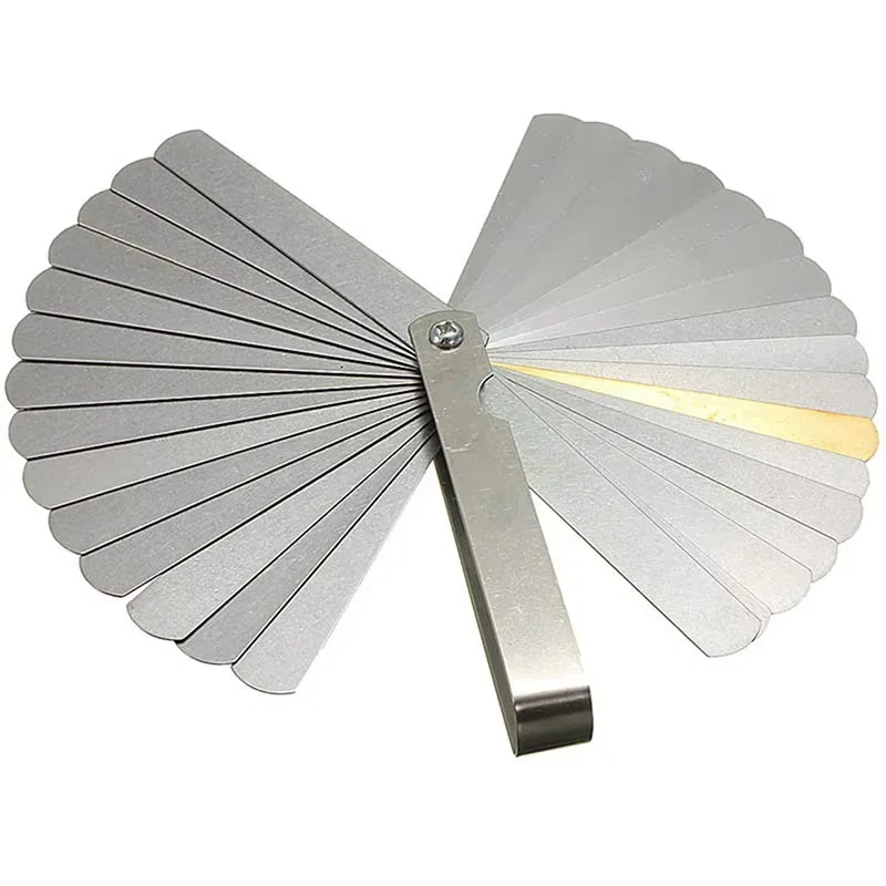New 32 Blades Steel Feeler Gauge High Precision 0.04-0.88 Thickness Gages Gap Filler Feeler Gauges Woodworking Measuring Tool