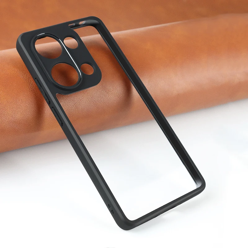 Per Xiaomi Redmi Note 13 Pro 4G Custodia Black Edge Cover Trasparente Per Pc Xiaomi Redmi Note 13 Pro 4G Cover Posteriore Antiurto Per Telefono In Tpu