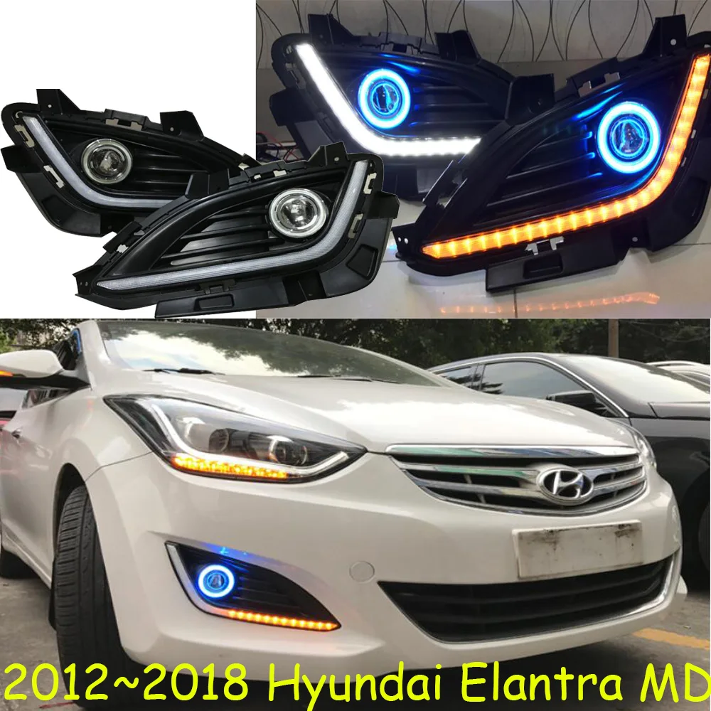 

1 компл. 2012 ~ 2018y автомобильный бампер, передсветильник для Hyundai Elantra, противотумансветильник, автомобильные аксессуары, передсветильник РА для Elantra, проектор светильник