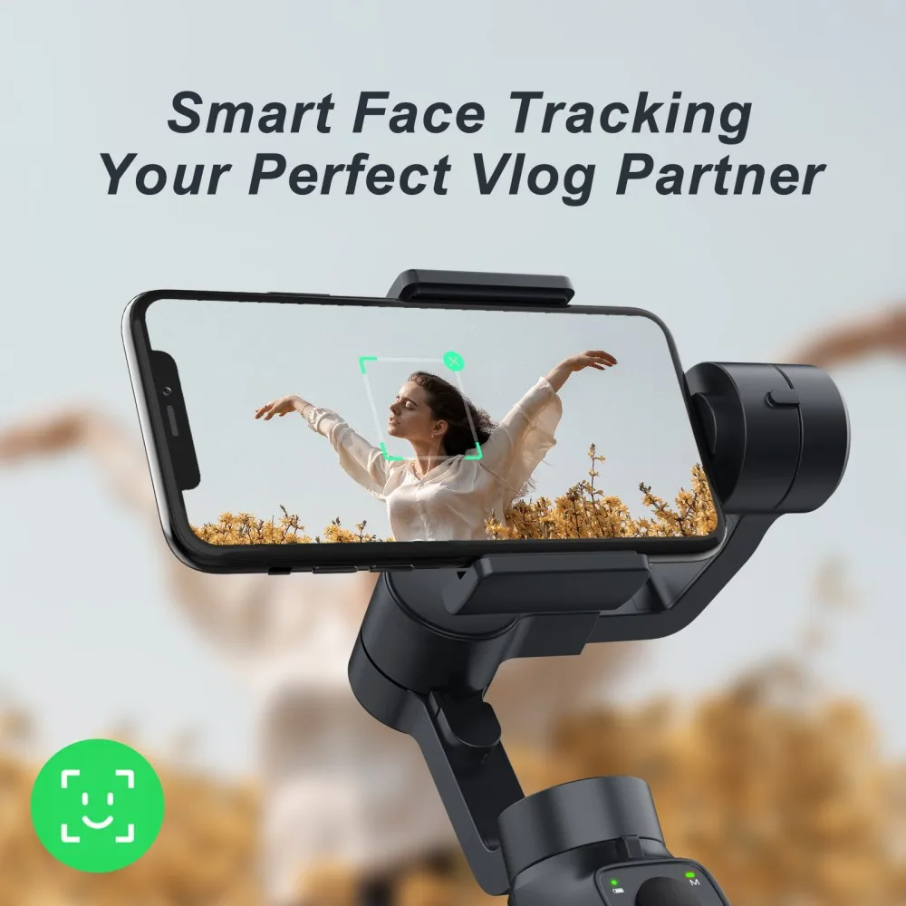 Funsnap Handheld Gimbal Capture 2S for Phone Gimbal Smartphone Selfie Stick Youtuber Live Video Record Gimbal Stabilizer images - 6