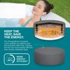 Large Round 2 To 3 Person Inflatable Hot Tub Portable Outdoor Spa with 110 AirJets and EnergySense Cover, Bathtubs 4