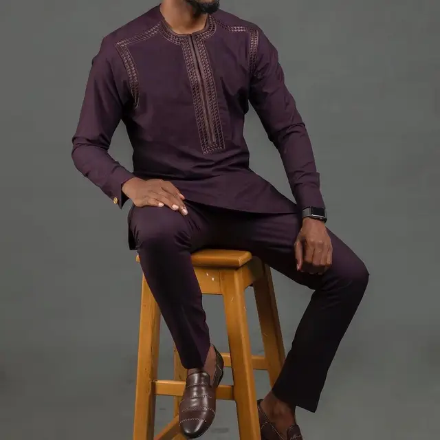 Segun Embroidered Dashiki Outfit