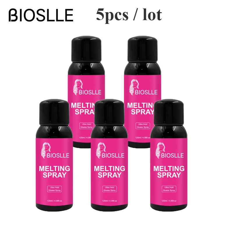 5PCS BIOSLLE 120ml Wig Hair Glueless Spray Ultra Hold Lace Melt Glue Spray Fast Dry Melting Spray 5pcs stgwa45hf60wdi 45hf60wdi or stgwa35hf60wdi 35hf60wdi to 247 50a 600v ultra fast igbt