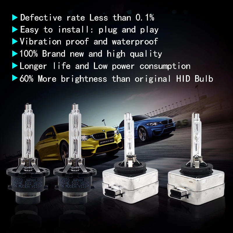 2024 SUKIOTO 고급 일본 슈퍼 브라이트 제논 헤드라이트, 12V, 55W, D1S, D2S, D3S, D4S, D1R, D2R, D4R, 자동차 램프 라이트, D3S