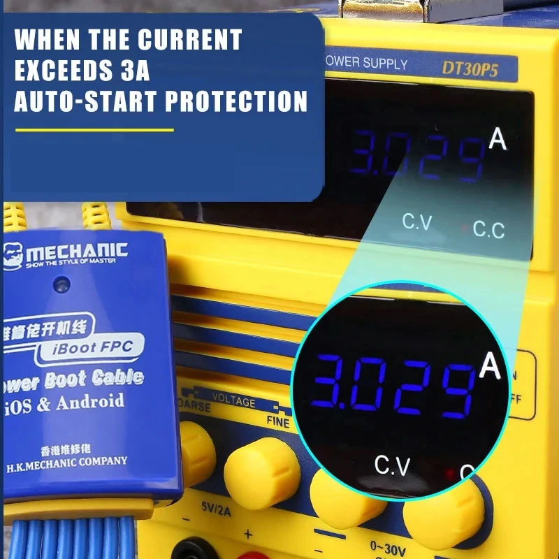 Фото Кабель питания MECHANIC IBoot FPC AD MAX + iBoot AD Pro для IP Android, защита от перегрузки по току, интегрированная испытательная линия №5