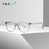VICKY Men's Square Classic Eyeglass Frames Myopia Hyperopia Anti-Blue Light Reading Glasses Customizable Prescription PFD2082 2