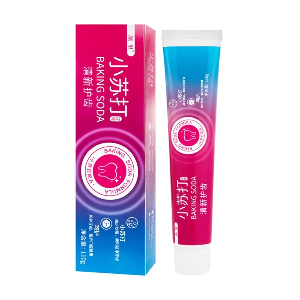 110g Baking Soda Toothpaste Teeth Whitening Toothpaste Cleaning Oral Care Taste Removal C2o2