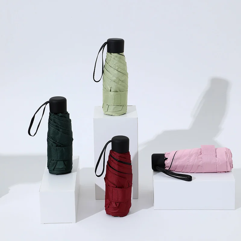 Ultraleichter Mini-Taschenschirm für Damen, Kleiner Windfester Faltbarer Reiseschirm, Kompakter Regenschirm für Herren, Sonnenschutzschirm für Outdoor-Aktivitäten – Detail 1