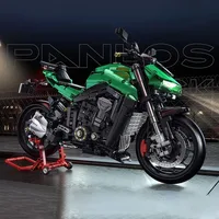Technical MOC Kawasakied Z1000 Motorcycle Model Building Blocks City DIY Motorbike Racing Car Bricks Toys For Children Boy Gifts 5