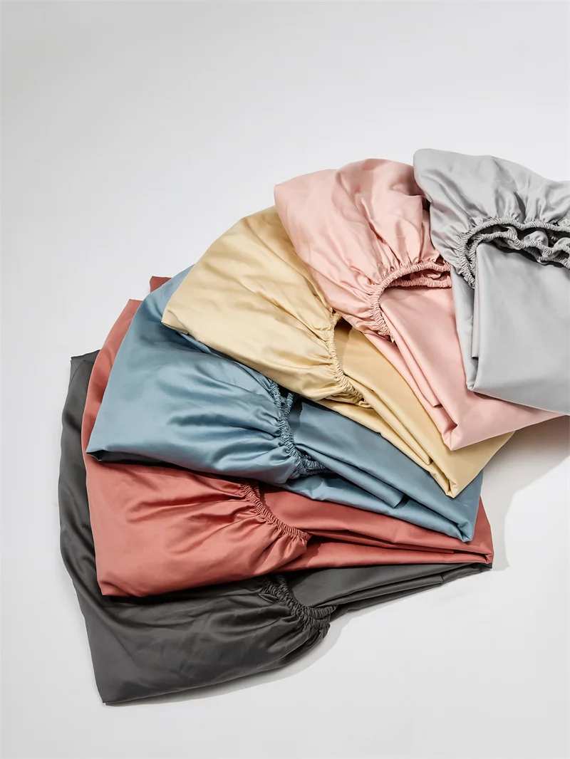 Description Picture 3 of item100% Egyptian Cotton Fitted Sheet 1000 Thread Count Mattress Cover Four Corner with Elastic Band Bed Sheet Pillowcase Need Order