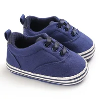 Newborn Baby Shoes Boy Girl Classical Sport Sneakers Soft Sole PU Leather Lace Up Multi-Color First Walker Casual Shoes 0-18M 6