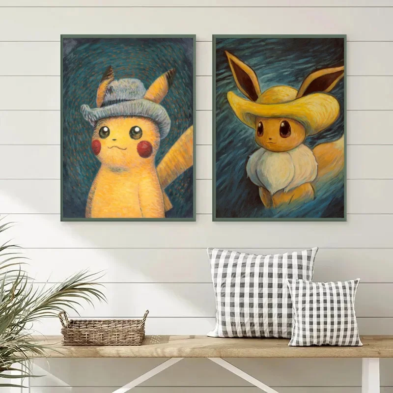 

Canvas Printing Pokemon Pikachu Comics Pictures Poster Home Children's Bedroom Decor Friends Gifts Prints And Prints