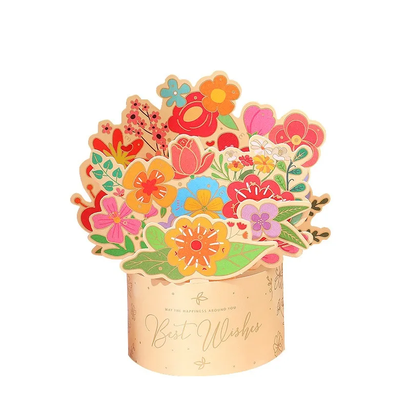 3D Pop-Up Blumen-Grußkarten Ahorn-Kirschbaum-Design Geburtstag Jubiläum Hochzeitseinladungen Postkarte Romantische Liebesgeschenke – Detail 10