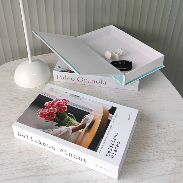 accesorios personalizados libros decorativos de lujo falso libro decoración  hogar diseñador libro decoración