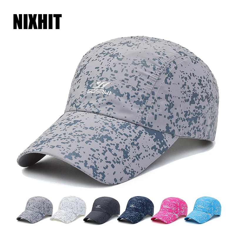 NIXHIT Summer Quick Drying Waterproof Ultra Thin Women Men's Baseball Cap Outdoor Sports Fishing Climbing Running Sun Hat A237 baseball hat fishing hat sports caps