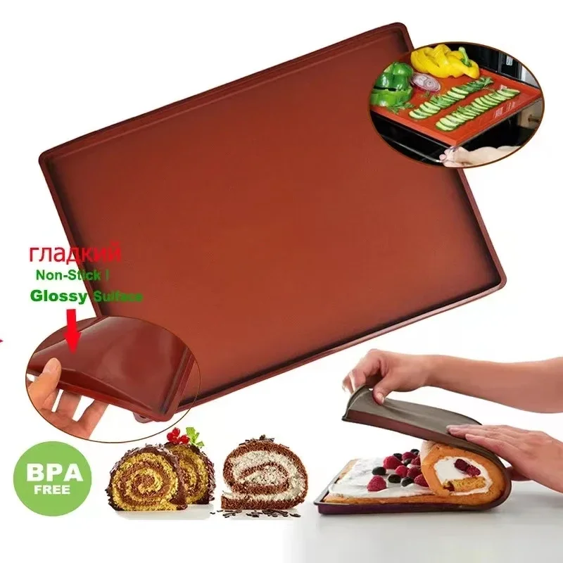 Tappetino Da Forno In Silicone Fodera Per Fogli Da Forno Antiaderente Strumento Da Forno Pasticceria Macaron Pad Per Biscotti Accessori Da Cucina Tegl
