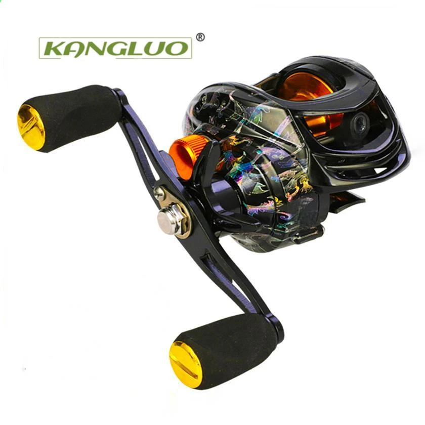 

KANGLUO-High-speed Fishing Reel Ultra Light Strong Magnetic Brake Long Maximum Resistance 8kg 13 + 1 BB, 7.2:1