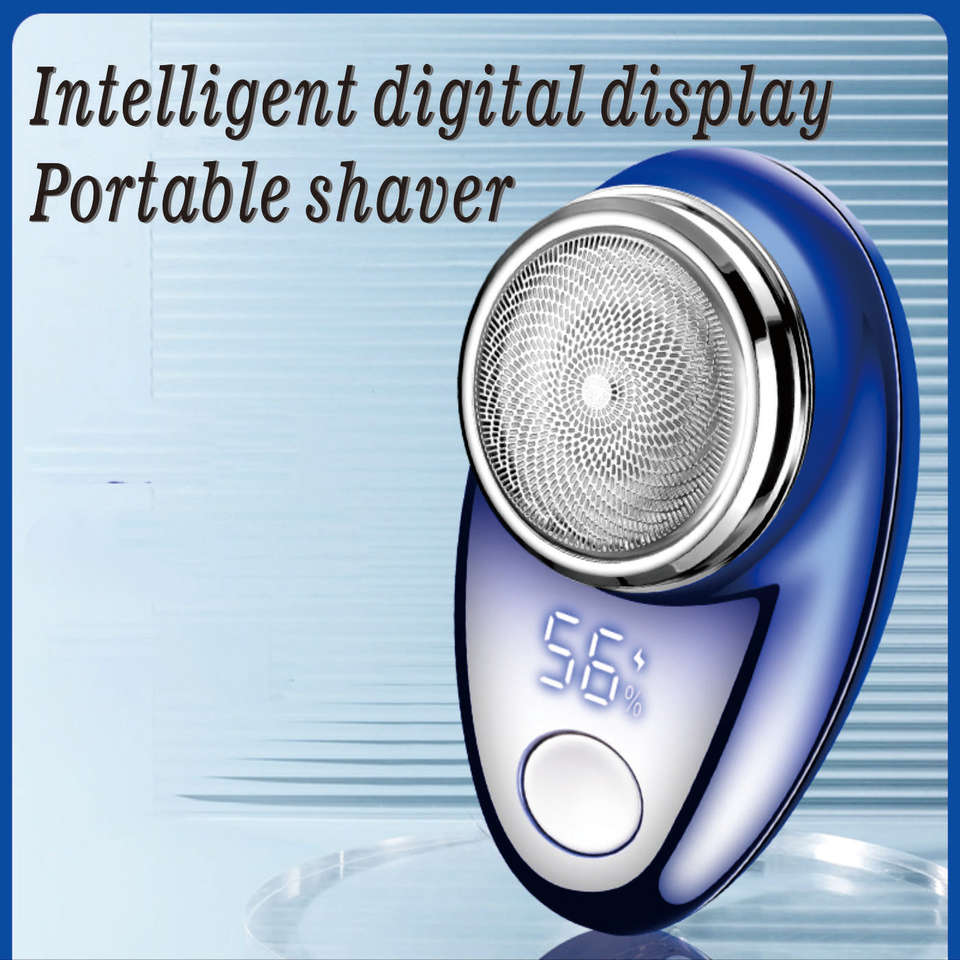 Mini electric shaver, portable powerful storm shaver, USB charging, intelligent battery display, lightweight shaver
