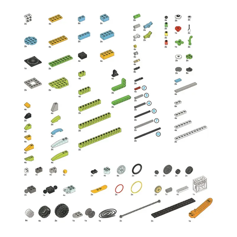 Set di Costruzioni Robotiche Compatibile con Blocchi Wedo2.0, Giocattoli Educativi Fai-da-Te 45300, Robot Programmabile High-Tech Senza Scatola - immagine 6