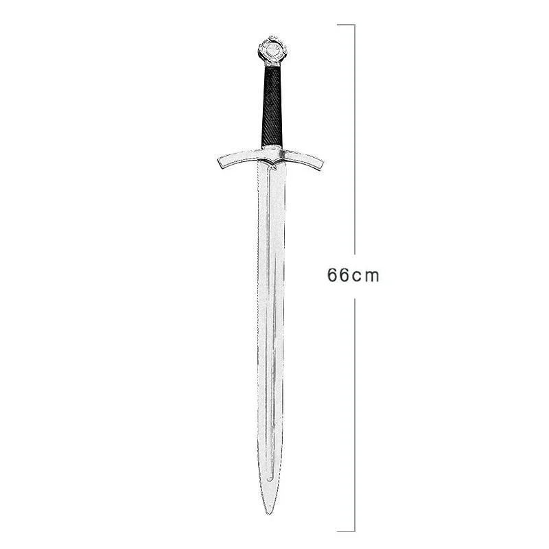 Knight Sword Weapon Prop Children's Toy Cosplay Templar Order Performance Plastic Samurai Knife Sword Prop Outdoor Toy For Teen 6