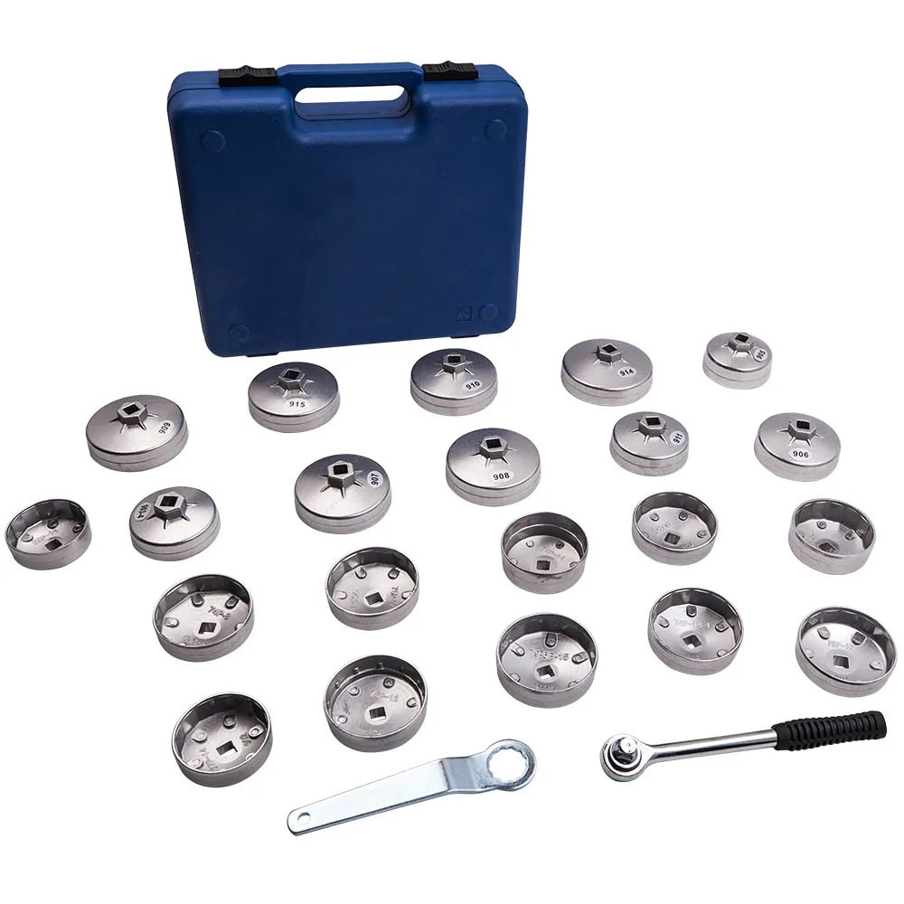23PCS Cap Type Oil Filter Wrench Set Automotive Removal Socket Tool Kit for Lexus, for GMC, for Ford - Image 4