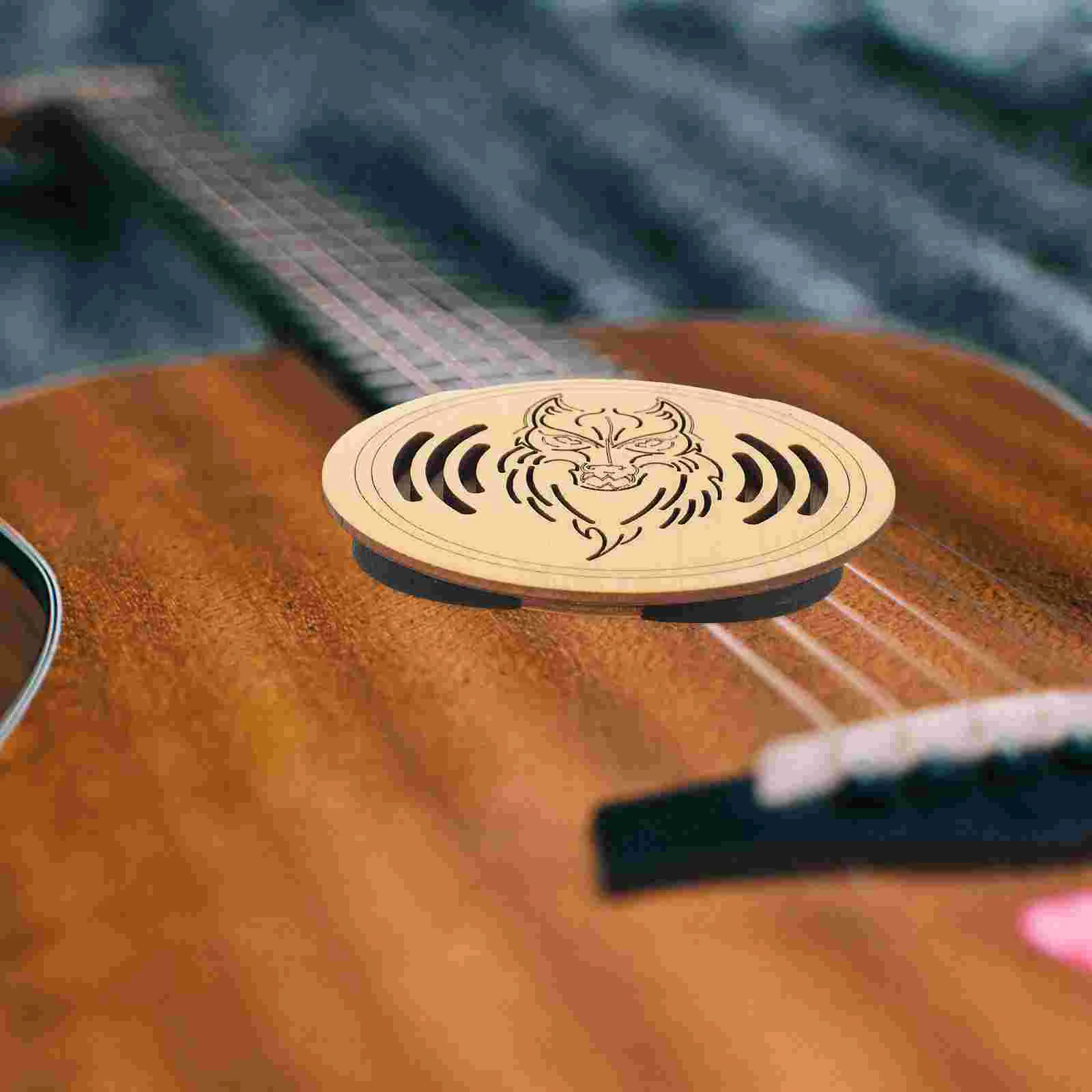 

Guitar Soundhole Cover Acoustic Guitar Sound Hole Dampener Wooden Guitar Sound Hole Cover