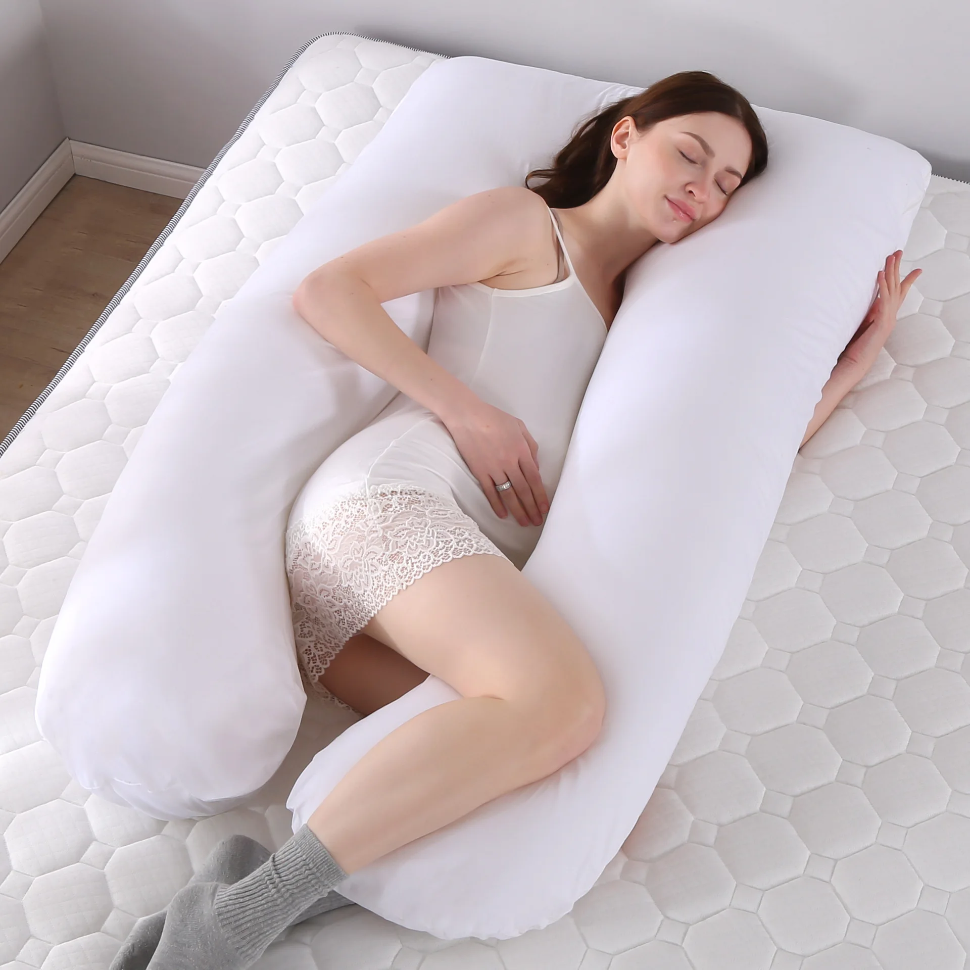 Perseusife Cojín de Lactancia XXL para Bebé y Embarazada - Almohada de  Embarazada para Dormir - Pregnancy Pillow Antivuelco de Fácil Lavado para  el Embarazo y Postparto : : Bebé