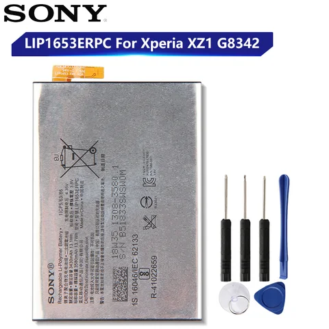 Replacement Sony Battery LIP1653ERPC For SONY Xperia XA2 Ultra H4233 XA1 Plus Genuine Phone Battery 3580mAh