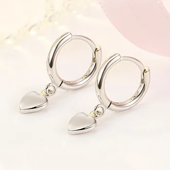 925 Sterling Silver Heart Ring Stud Earrings For Women Wedding Modern Jewelry Accessories Wholesale ​ Money 925