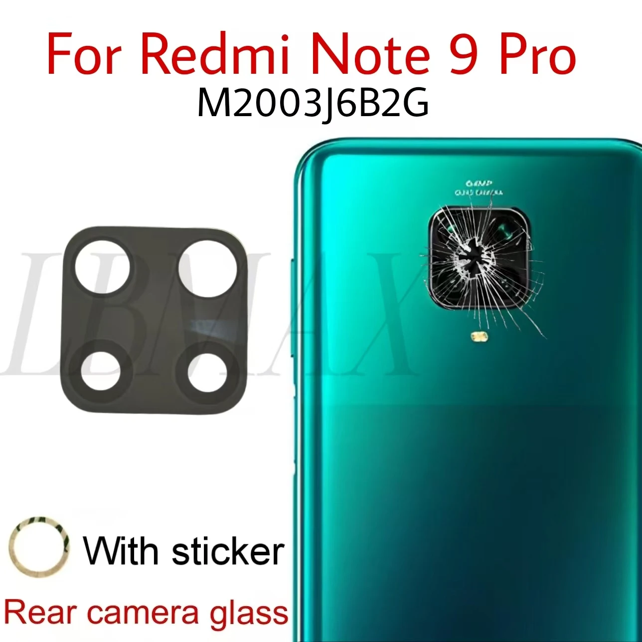 Pro Mobile Back Camera Glass 1-10set Back Camera Glass For Redmi