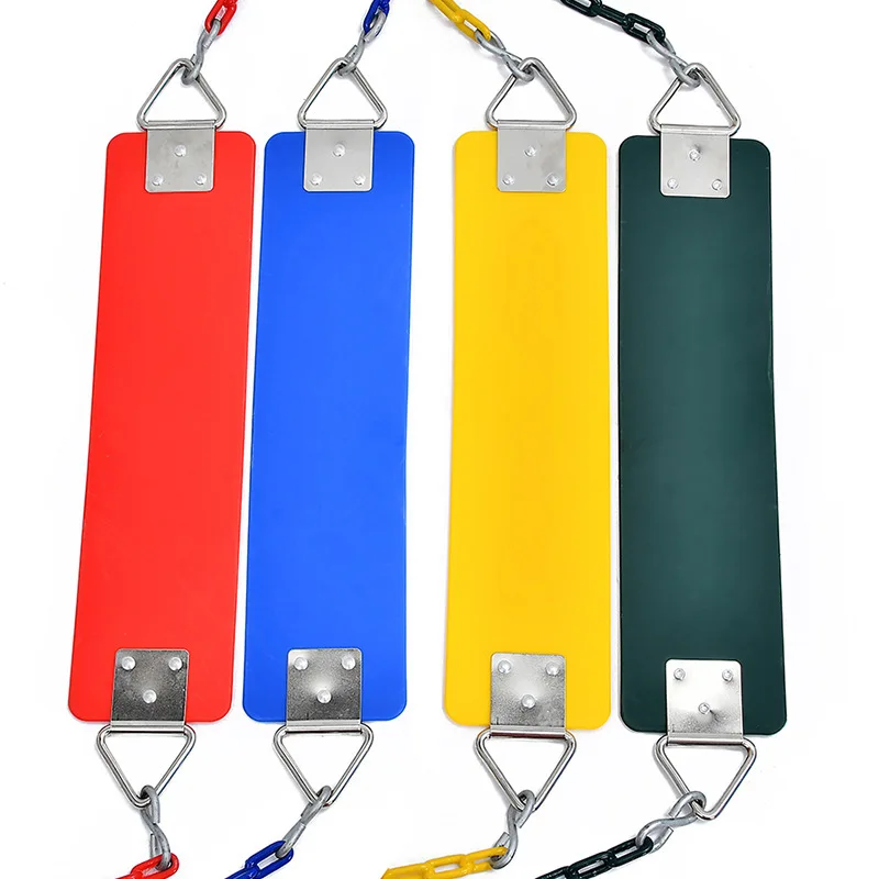 Kids Replacable Adjustable Shockproof Curved Board Swing Hanging Seat for Playground Garden Yard Indoor Outdoor Toys