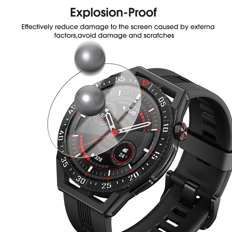 Premium Tempered Glass Smartwatch Screen Protector - Explosion-Proof Film Accessories
