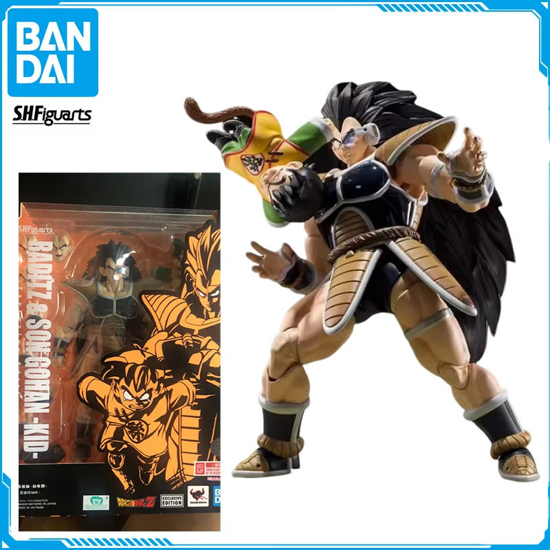 

In Stock Bandai S.H.F DRAGON BALL Raditz Son Gokuu Original Genuine Anime Figure Model T S.H.F Toy Action Figure Collection Doll