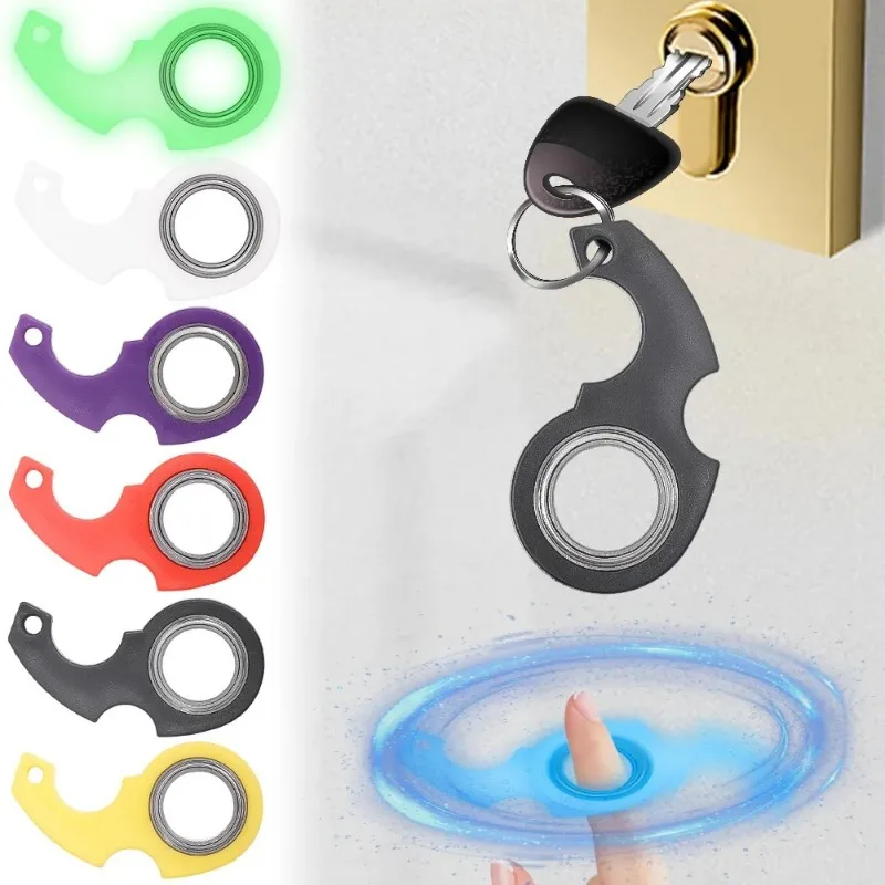 Ninja spinner Keychain Portable Fidget Key Ring for Teens Adults Finger  Exercise (Black, Red) - AliExpress