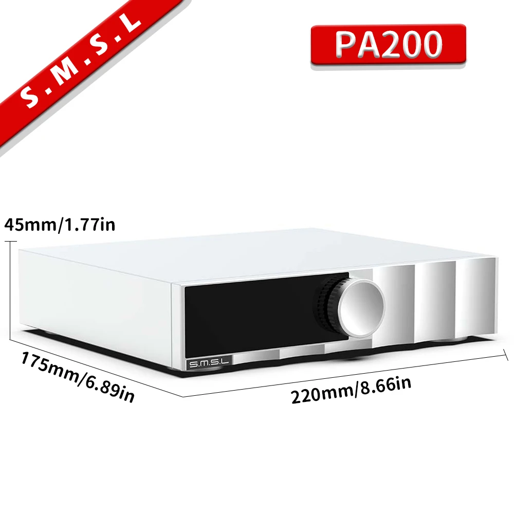 S.M.S.L PA200 パワーアンプ Amazon.co.jp: S.M.S.L PA200 アンプ パワーアンプ 窒化ガリウム（GaN