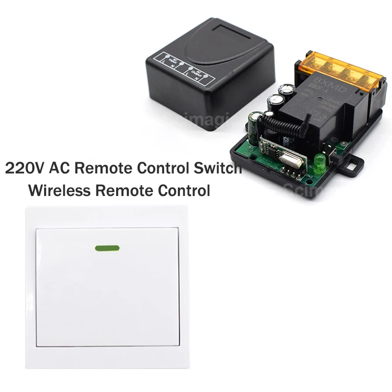 Ac 85220v Wireless Switch Receiver Module And Rf Transmitter Remote Control For Lights, Motors