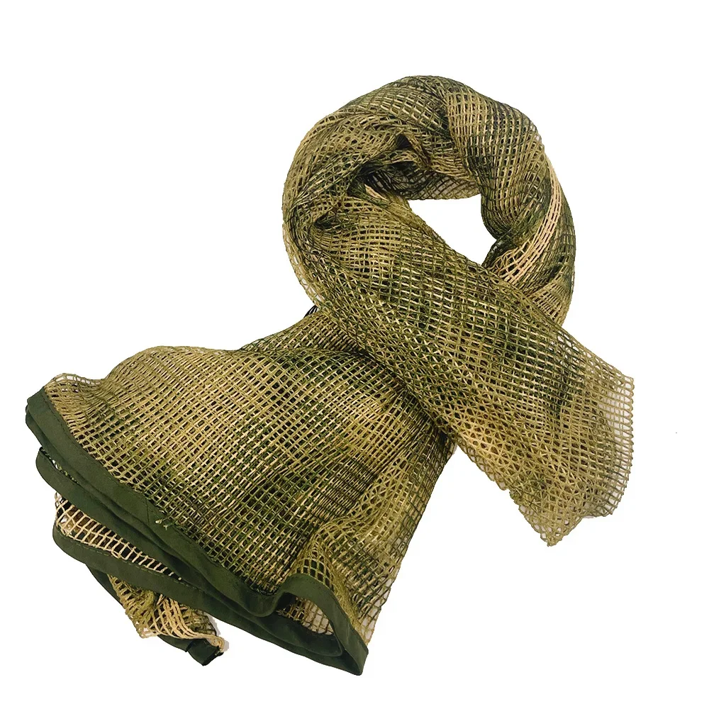 Camouflage Tactical Scarf Outdoor Hunting Field Bandana Multifunctional Breathable Decorative Net Riding Scarf
