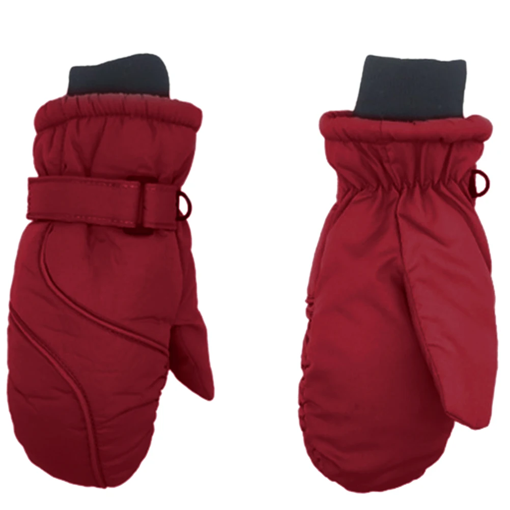 1 Pair Children Ski Mittens for Girls Boys Warm Winter Gloves Outdoor Waterproof Gloves Children Ski Mittens Warm Winter Gloves