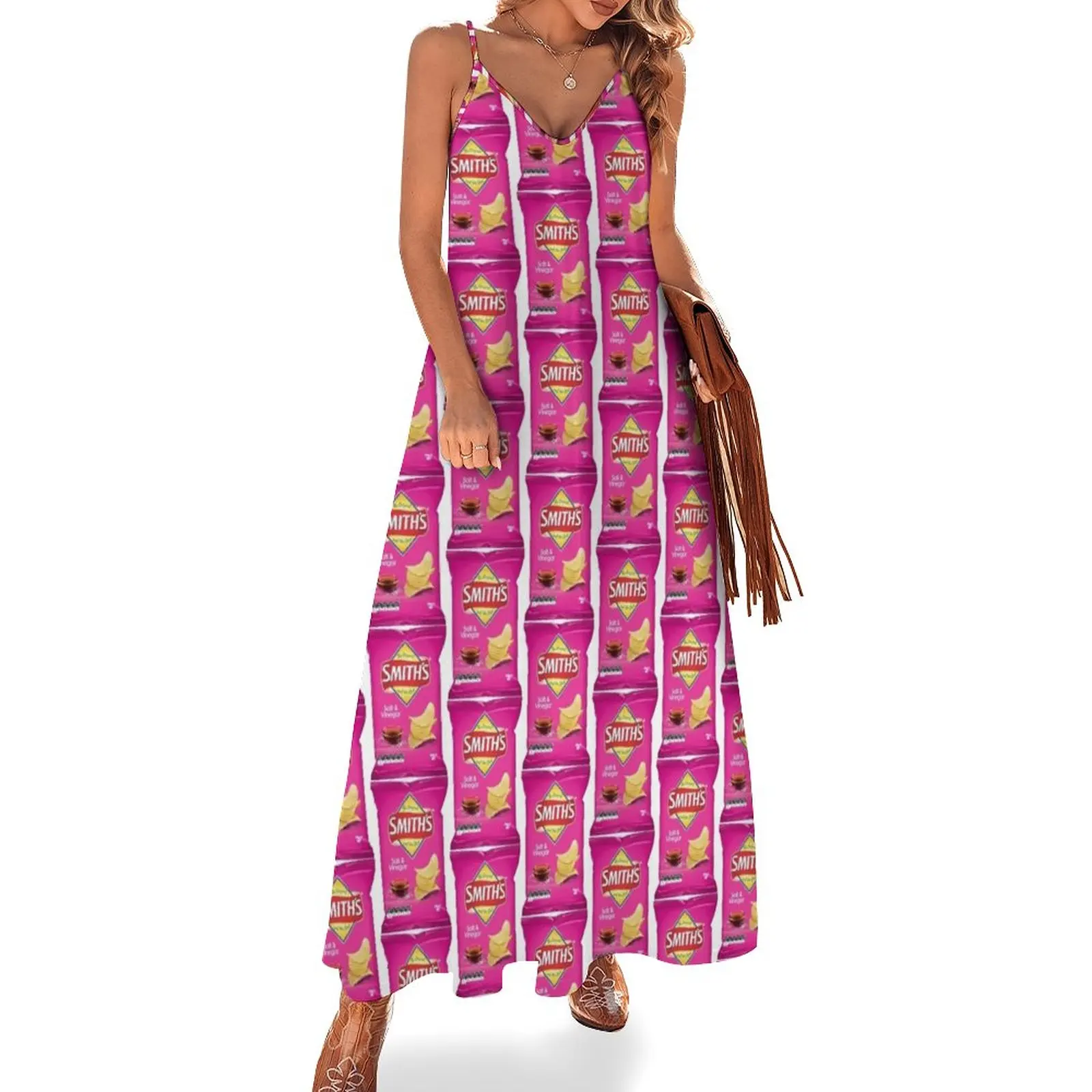 

Smiths Chips - Salt and Vinegar Sleeveless Dress women clothes beach dress summer women's dress 2024 Casual dresses