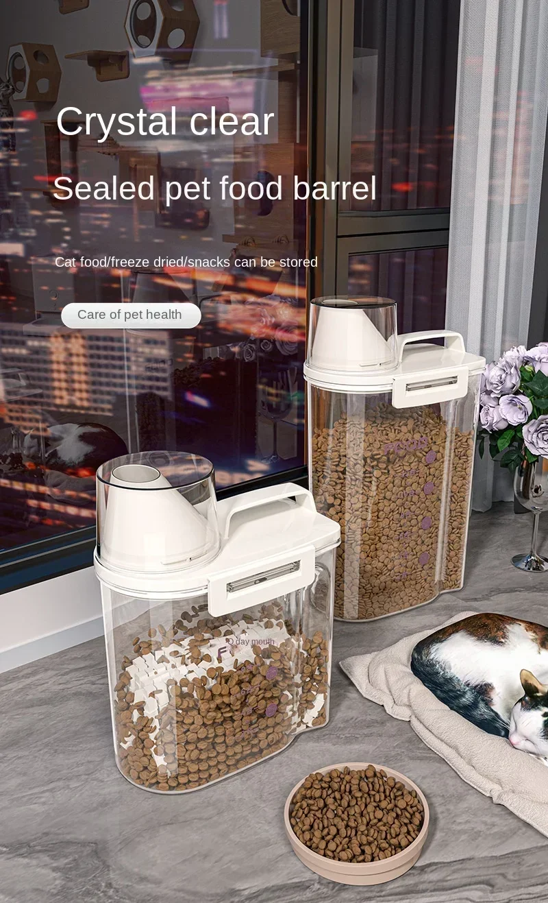 Kitchen Flour Storage Tank Food-Grade Moisture-Proof Rice Grains Sealed Barrel Insect-Proof Rice Storage Box Snack Storage Box