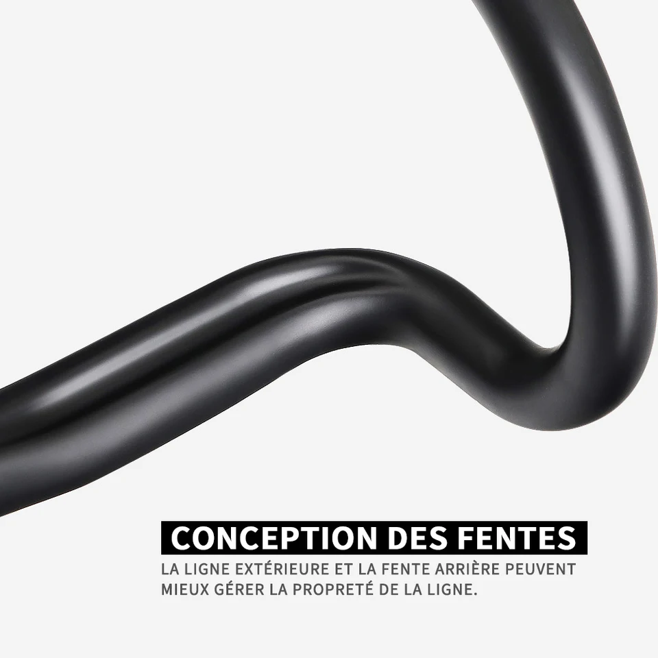 Guidon courbé pour vélo de route en fibre de carbone TOSEEK, taille
