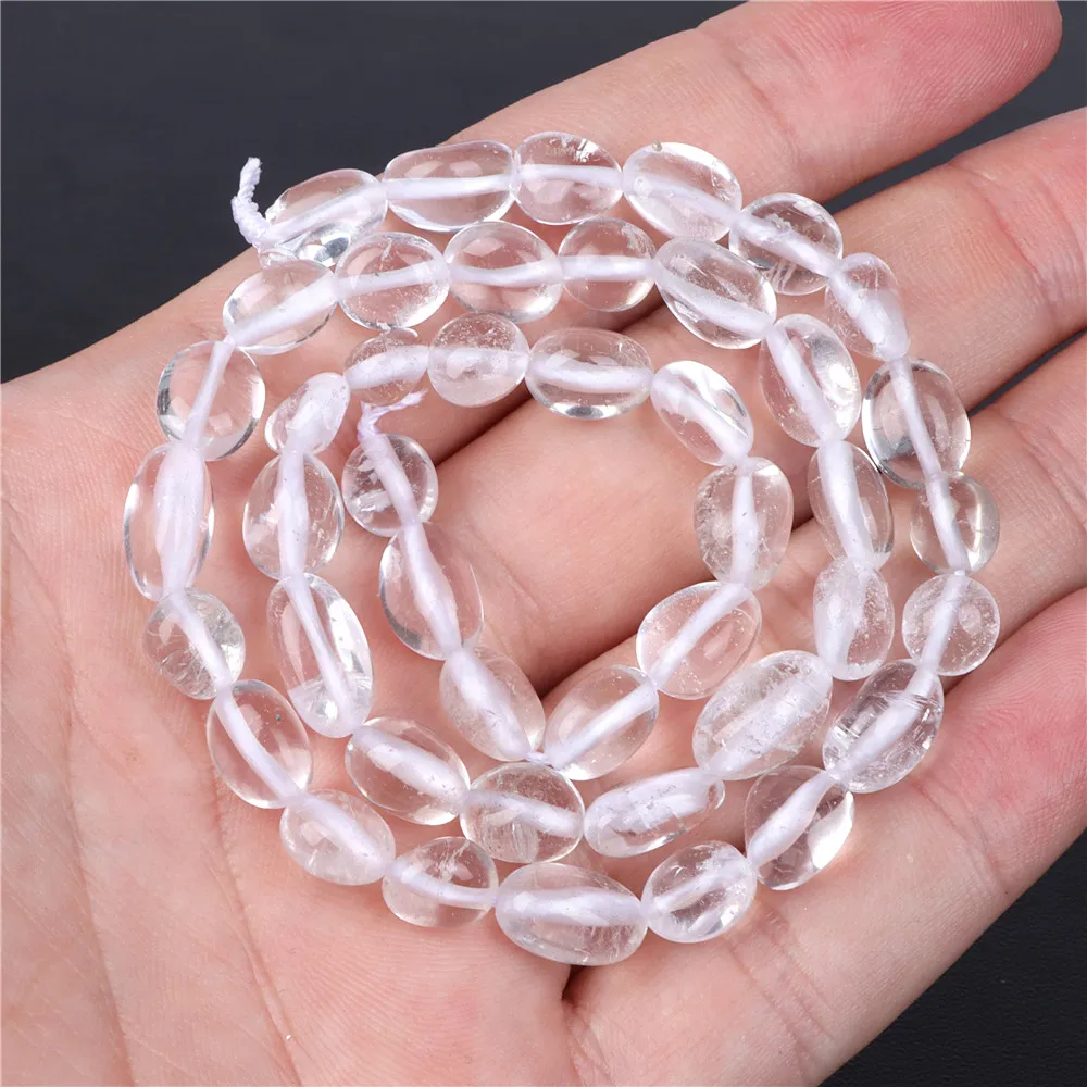 Faceted Clear Quartz Teardrop Beads, Stone Beads - Dearbeads