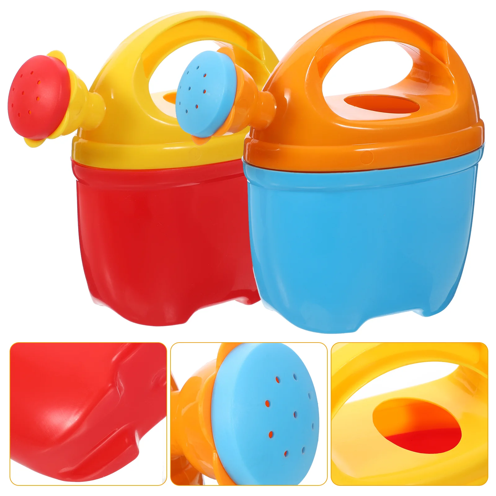 

2 Pcs Kettle Watering Can Bottle Toy Shower Toys Cans for Children Plant Boy Lollipop Boys Kids Mini Pot Toddler