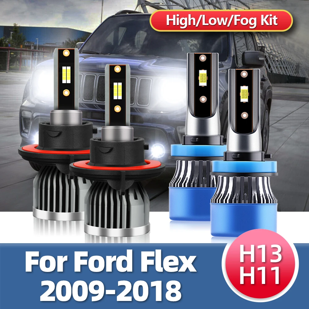 

Светодиодная лампа для фар Roadsun 110 Вт 2009 лм H13 H11 противотуманная фара 12 В для автомобиля Ford Flex 2010 2011 2012 2013 2014 2016 2015 2017 2018