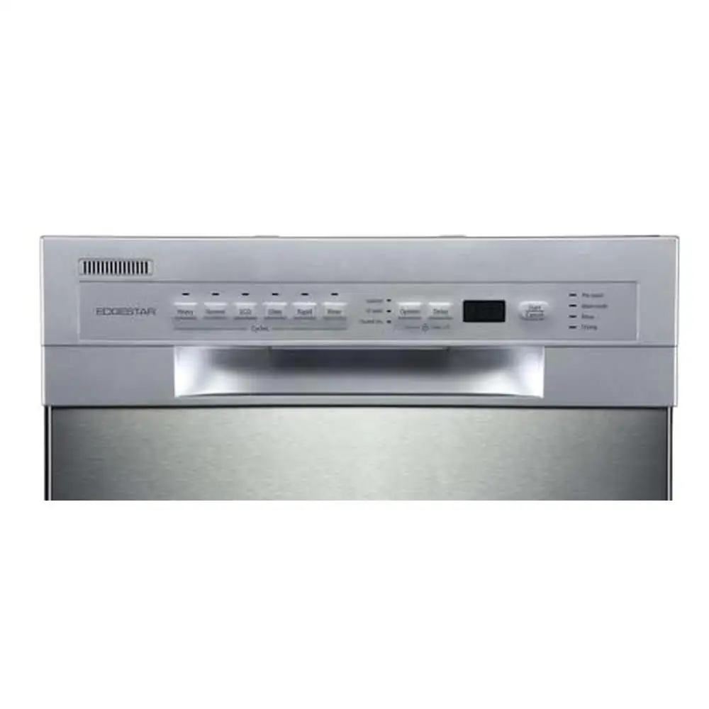Built-In Dishwasher 18" 8 Place Setting Stainless Steel Energy Star Certified Quiet Operation Automatic Leakage Sensor Two Trays 6