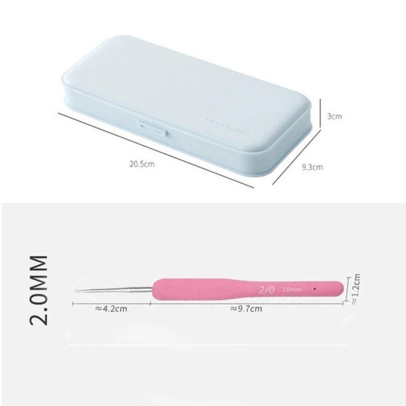 뜨개질을 하는 원사 공예 프로젝트에 대 한 뜨개질 마커 바느질 바늘과 9Pcs 대형 실리콘 크로 셰 뜨개질 후크 바늘