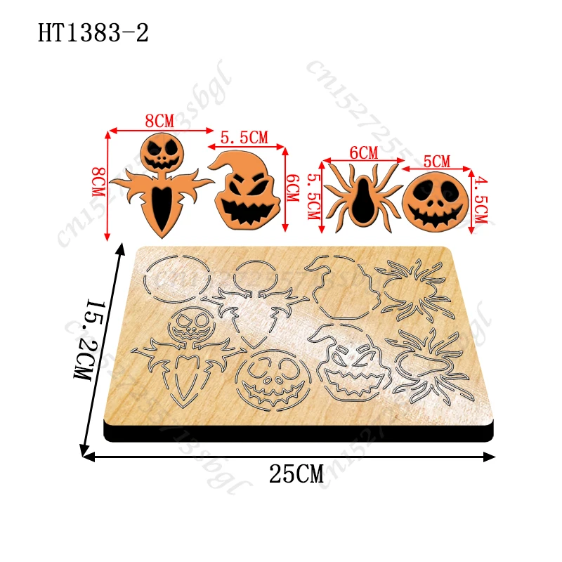 Description Picture 5 of itemHalloween Series Cutting dies - New Die Cutting And Wooden Mold,HT1383 Suitable For Common Die Cutting Machines On The Market.