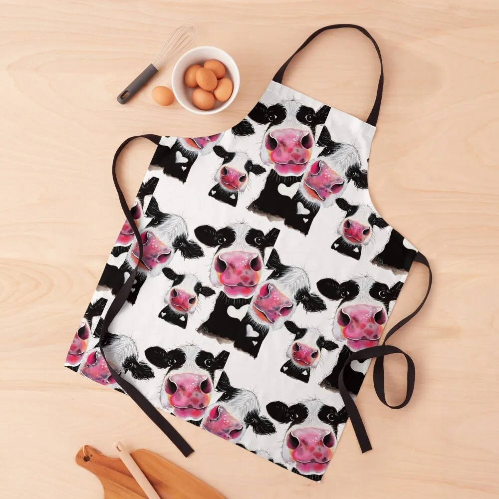 

CoW PRiNT, ANiMaL PRiNT ' THe NoSeY FaMiLY ' BY SHiRLeY MacARTHuR Apron Aprons For Women Kitchen Items For Home Apron For Men
