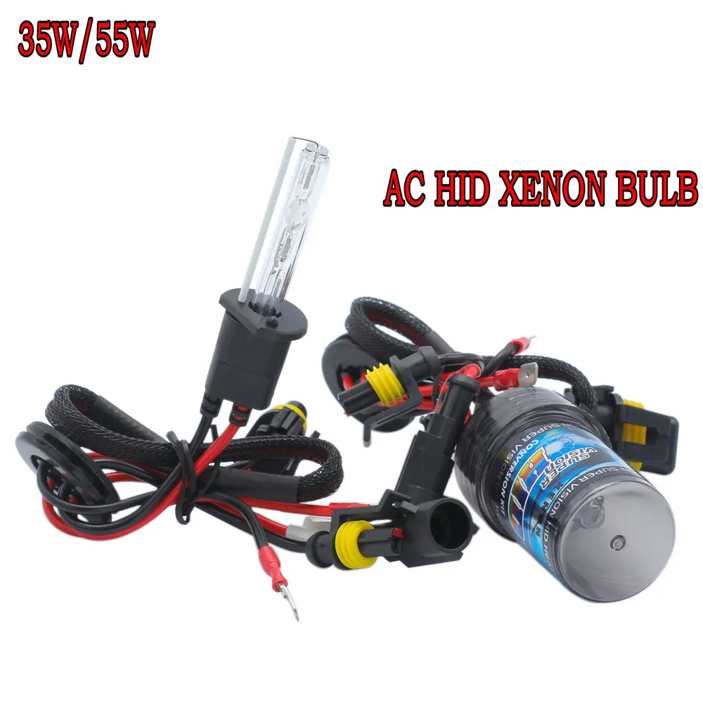 2pcs HID AC Xenon bulb 12V 35w 55w 3000k 4300k 6000k 8000k 10000k 12000k H1 car headlight Fog Lamp